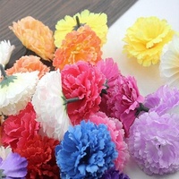 Guirlandes de fleurs d'oeillets artificiels en soie Real Touch Fabric Home Decoration Wedding Flower Arrangements Wall Perfect Gift Idea