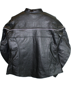 Veste en cuir véritable pour homme de qualité supérieure, respirante, design tendance, motif uni, fermeture éclair, hiver - Product Image 4
