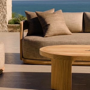 Sofá esquinero en oferta, hecho de madera de teca, estilo minimalista, duradero con espuma suave para sala de estar o dormitorio - Product Image 6