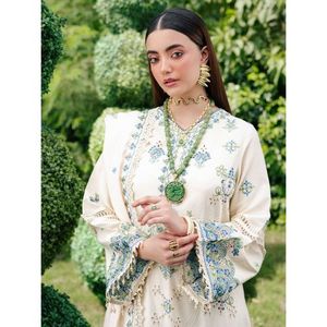 Meilleurs ensembles de vêtements pakistanais pour femmes, pour mariages et soirées, salwar kameez 3 pièces, costumes d'été, couleur et taille personnalisables - Product Image 4