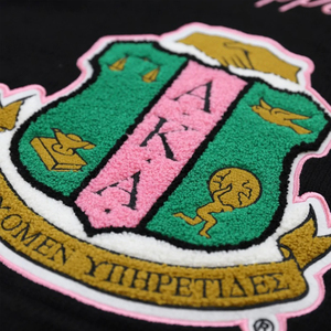 Derniers modèles de pulls en acrylique personnalisés avec logos, lettres en chenille tricotées, unisexes, pour sororités et fraternités - Product Image 5