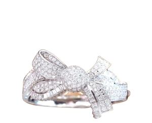 925 Sterling Silver White Round Shape Moissanite Diamond <b>Bracelet</b> Beautiful Customized <b>Bracelet</b> Gift for Anniversary - Product Image 1