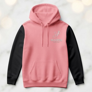 Sweat à capuche pour homme Hooper de haute qualité, couleur rose-noir, durable, respirant, séchage rapide, design personnalisé, style streetwear, pour l'hiver - Product Image 1