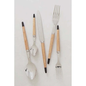 Stainless Steel Matte Custom Party Flatware <b>Mirror</b> Polish <b>Gold</b> Plated Cutlery Luxury Stainless Steel Silverware Cutlery Set - Product Image 1