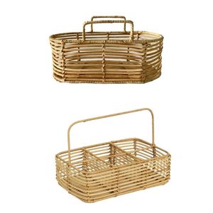 Bandeja Decorativa Colgante LINEA KITCHEN, Bandeja de Bambú y Ratán para Mesa de Cocina, Organizador de Despensa, Juego de Cubiertos y Porta Cubiertos - Product Image 4