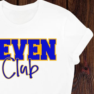 SGRHO Seven Club T <b>Shirt</b> <b>White</b> Color Custom Greek Letter Sorority Tee <b>Short</b> <b>Sleeve</b> Round Neck Casual Summer Fashion - Product Image 4