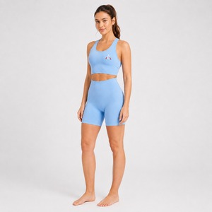 Conjunto Deportivo para Mujer, Bra y Shorts, Logotipo Personalizado, Transpirable, Elástico, para Gimnasio, Fitness, Ejercicio, Venta al Por Mayor - Product Image 2