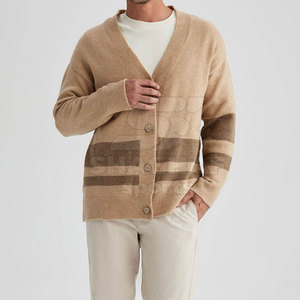 Cardigan pour hommes, léger, en tricot doux, tenue quotidienne chaude, confortable à porter, tenue décontractée simple - Product Image 6