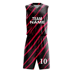 Ensemble d'uniformes de basketball personnalisés pour femmes et hommes, vêtements de sport de basketball vierges, maillot de basketball réversible par sublimation - Product Image 5