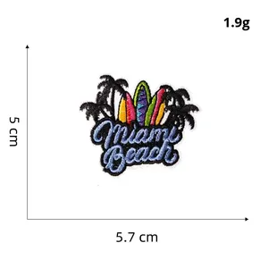 Patch brodé DIY thermocollant, autocollant personnalisé avec logo, badge auto-agrippant Velcro, patch 3D gonflé à repasser pour vêtements et chapeaux - Product Image 2