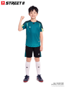ชุดเสื้อฟุตบอล Just Play Street II โพลีเอสเตอร์ 100% แห้งเร็ว ระบายอากาศได้ดี น้ำหนักเบา แขนสั้น คอเต่า สำหรับเด็ก - Product Image 2