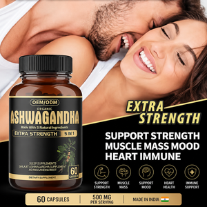 Cápsulas de Ashwagandha 100% Pura 500mg, Suplemento Herbal Natural de Withania Somnifera para Aliviar el Estrés y Aumentar la Energía - Product Image 4