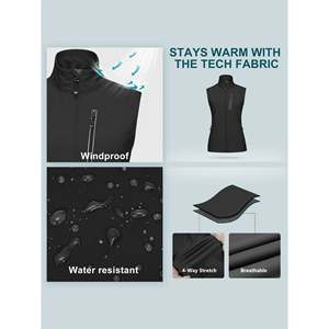 Chaleco Cortavientos para Mujer, Deportivo, de Softshell, Resistente, de Alto Rendimiento, sin Mangas - Product Image 4