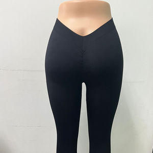 กางเกงเลกกิ้งขายาวเอวยางยืดแบบสั่งทำพิเศษ ดีไซน์วีแบ็คไร้ตะเข็บ สำหรับผู้หญิง ออกกำลังกาย เล่นโยคะ - Product Image 5