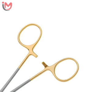 Vente en gros de forceps porte-aiguilles dentaires et chirurgicaux personnalisés de haute qualité, TC et non-TC, demi-or, OEM - Product Image 5