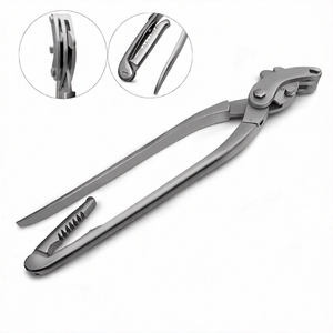Émasculateur Bertschy 37 cm avec cliquet, instrument chirurgical vétérinaire pour la castration des équidés, du bétail et des grands animaux - Product Image 1