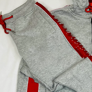 Survêtement unisexe vintage en molleton épais imprimé pour l'hiver, respirant, deux pièces, avec broderie personnalisée - Product Image 3