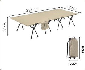 Lit de camping double pliable king de 210cm - Product Image 1