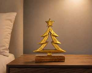 AH CREATIONS Sculpture abstraite en aluminium et bois, sculpture infinie, décoration artistique de table, design géométrique minimaliste, fait main, salon - Product Image 6