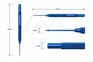 Cuchilla Oftálmica Profesional AL MIDA de Acero Inoxidable, Manual, con Certificación CE, Afilada y Precisa, Instrumento Quirúrgico para Cirugía Ocular - Product Image 5