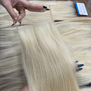 ผมต่อแบบลูกไม้สีบลอนด์คุณภาพสูง HD Virgin Remy แท้จากรัสเซีย คุณภาพพรีเมียม ผมแท้แบบเย็บสองชั้นทั้งเส้น - Product Image 6