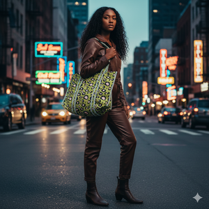 Eco Friendly Quilted Cotton <b>Tote</b> <b>Bag</b> Moss Green Solid Color Open Spacious Reusable Shoulder Shopping <b>Travel</b> Utility Handbag - Product Image 2