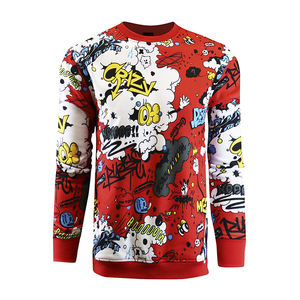 Sudadera de Hombre de Algodón 100% con Estampado Digital por Sublimación, Cuello Redondo, Transpirable, Antiarrugas y Ecológica, Estilo Nuevo para Otoño - Product Image 4