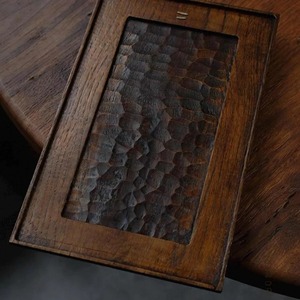 Bandeja de Madera Wabi-Sabi, Bandeja de Té Tallada a Mano, Bandeja de Madera Rústica, Decoración Zen para el Hogar, Estética Japonesa, Estilo Vintage, Regalo Minimalista - Product Image 2