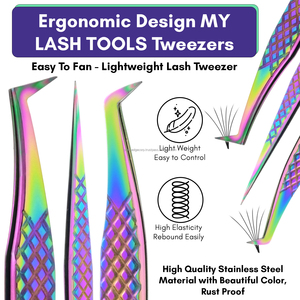 Most Popular 90-degree eyelash extension Tweezers eyelash extension supplies volume lash Tweezers with 15mm Stainless Steel - Product Image 6