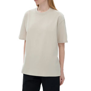 Camiseta Casual de Hombro Caído de 210g de Algodón 100% Pesado con Logo Personalizado, Unisex, Cuatro Agujas, Doble Hilo, Oversize - Product Image 5