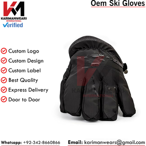 Gants de ski pour hommes et femmes avec doigts compatibles écran tactile, tissu imperméable, doublure thermique, OEM ODM, exportateur en gros - Product Image 5