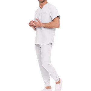 2026 Ensembles d'uniformes médicaux pour hommes, 100% Coton, durables, à séchage rapide et respirants, avec logo personnalisé, pour la détection des aiguilles en milieu hospitalier, vente en gros - Product Image 5