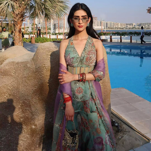 Designer 2026 Women's Sexy Velvet Bollywood Style Salwar Kameez Party Wear Fusion <b>Top</b> Bottom Embroidery <b>Sequins</b> Work Indian - Product Image 1