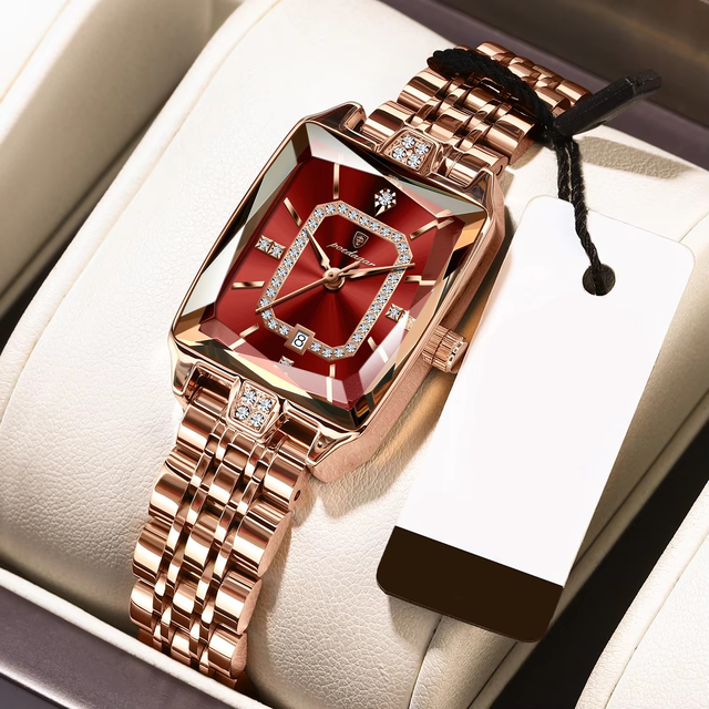 Poedagar 785 Ladies Quartz Wristwatch with Stainless Steel Band Classic Stylish Women's Watch Waterproof Date Wristwatches