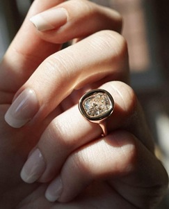 Cushion Cut 3CT Lab Grown <b>Diamond</b> <b>Ring</b> 14K Yellow Gold Bezel Set Signet <b>Ring</b> Modern Statement Fine Jewelry Design - Product Image 3