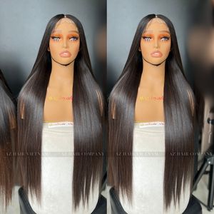 Pelucas de Cabello Humano al por Mayor, Sin Pegamento, Lisas, Largas, con Frente de Encaje, Tallas Pequeñas y Grandes, Cabello Virgen Vietnamita - Product Image 1