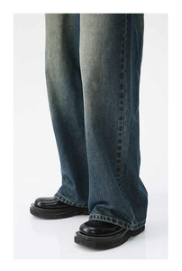 Pantalones vaqueros holgados de hombre, de pierna ancha, estilo casual, modernos, streetwear, elegantes, duraderos, transpirables, al por mayor - Product Image 2