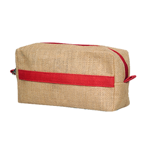 Pochette de toilette artisanale en jute, fabriquée à la main à partir de fibres naturelles pour des achats durables, sac de toilette écoresponsable - Product Image 3