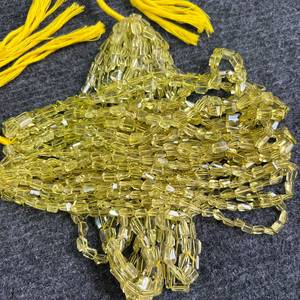 Faceted Yellow <b>Stone</b> <b>Beads</b> for Jewelry Making - Product Image 2