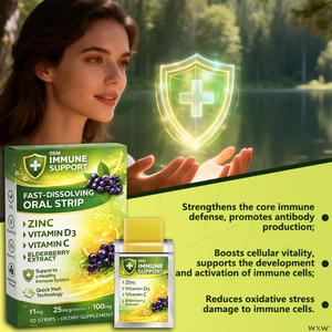 Tiras Orales de Disolución Rápida para Apoyo Inmunológico, con Zinc, Vitamina D3, Vitamina C y Extracto de Saúco, Suplemento para el Sistema Inmunitario - Product Image 5
