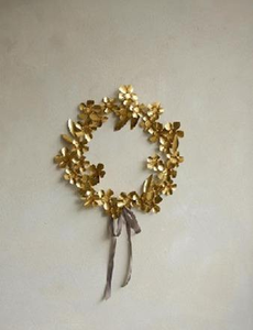 Handmade Metal Wreath with Beautiful Botanical Pattern for <b>Front</b> <b>Door</b> Wall Garden and Seasonal <b>Decoration</b> - Product Image 6
