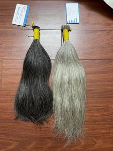 Cabello Gris Natural Virgen 100% Crudo de un Solo Donante, Sin Procesar, Cutículas Alineadas, Gris Sal y Pimienta, Cabello Tejido en Trama, Precio al por Mayor10 - Product Image 5