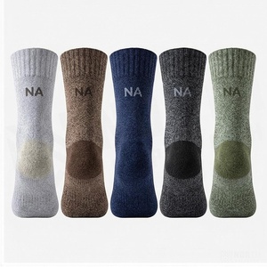 NORTH APPROACH Crew <b>Socks</b> Wool Nylon <b>Thick</b> <b>Winter</b> Hiking Outdoor Sports Solid Color Adults Knitted <b>Socks</b> - Product Image 2