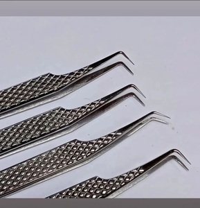 High Quality Eyelash Extension Tweezers Stainless Steel <b>Precision</b> <b>Tools</b> Set Anti-magnetic Acid-resistant Toothed - Product Image 6