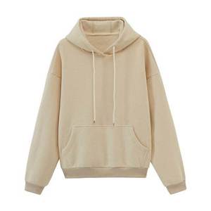 เสื้อฮู้ดโอเวอร์ไซส์แบบยูนิเซ็กซ์ สีพื้น มีกระเป๋า แขนยาว ผ้าโพลีเอสเตอร์/คอตตอน เฟรนช์เทอร์รี่ ถักทอ ระบายอากาศได้ดี เหมาะสำหรับฤดูหนาว - Product Image 3