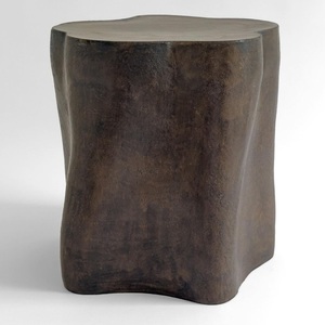 Tabouret en aluminium exclusif de haute qualité en promotion – Mobilier de qualité supérieure, tabouret en métal avec finition dorée, ottoman en laiton - Product Image 5