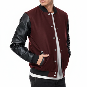Casual Wear Classic New Style Comfortable Plus Size Loose Custom Logo <b>Bomber</b> <b>Jacket</b> College <b>Baseball</b> <b>Jackets</b> for Men Wholesale - Product Image 1