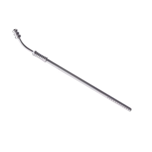 Tube d'aspiration Poole courbé de haute qualité, instrument chirurgical abdominal d'aspiration manuel en acier inoxydable - Product Image 4