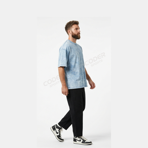 Camiseta de algodón pesado con lavado ácido 2026 en oferta, camiseta lisa de algodón para ropa urbana, camisetas personalizadas con lavado ácido - Product Image 4