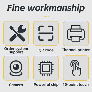 Sinmar KFC nhà hàng 21.5 inch Arc màn hình cảm ứng <span class=keywords><strong>POS</strong></span> thức ăn nhanh tự dịch vụ đặt hàng hệ thống thiết bị đầu cuối máy thanh toán <span class=keywords><strong>kiosk</strong></span> - Product Image 4